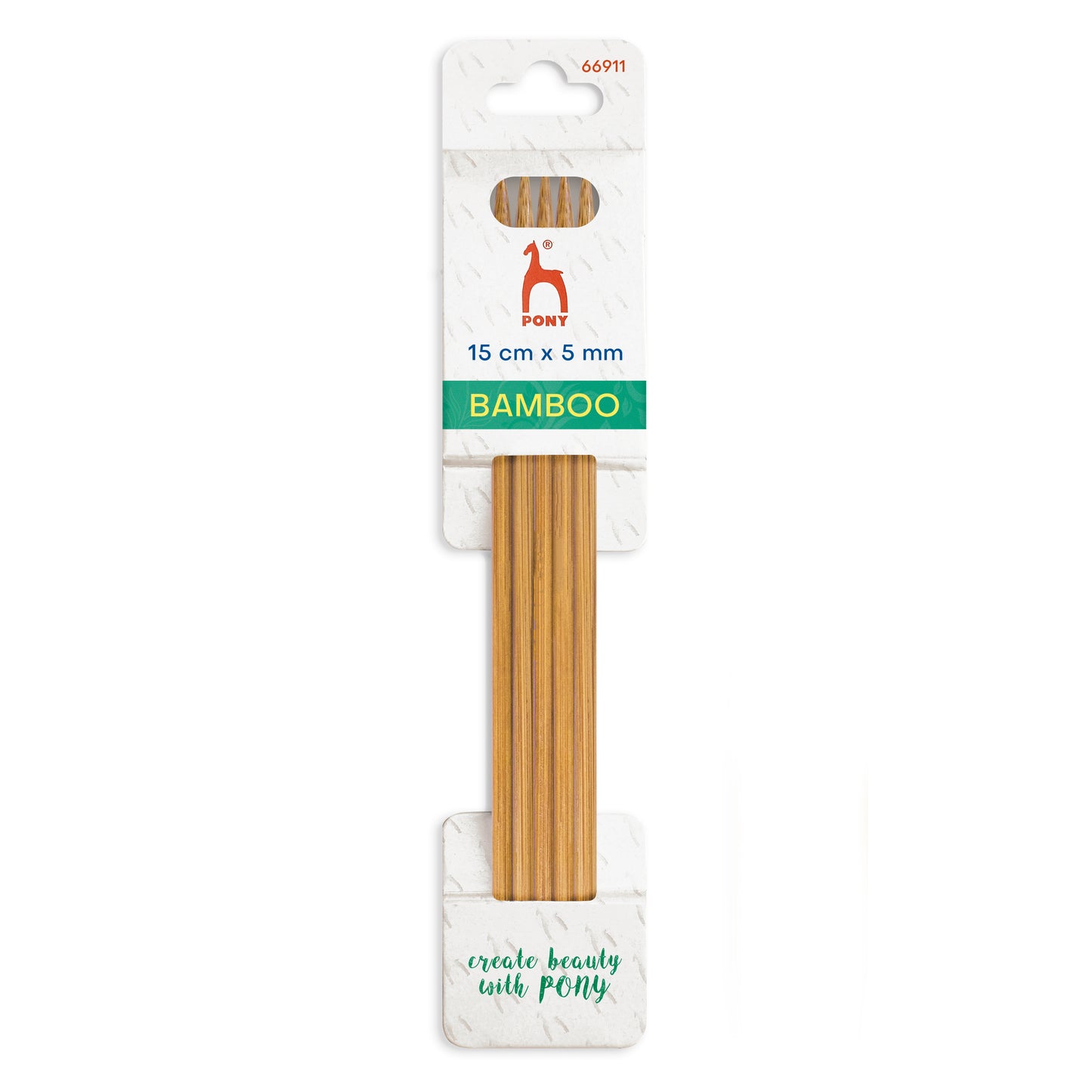 Pony Bamboo Double Pointed Needles 20cm