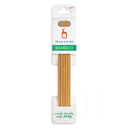 Pony Bamboo Double Pointed Needles 20cm